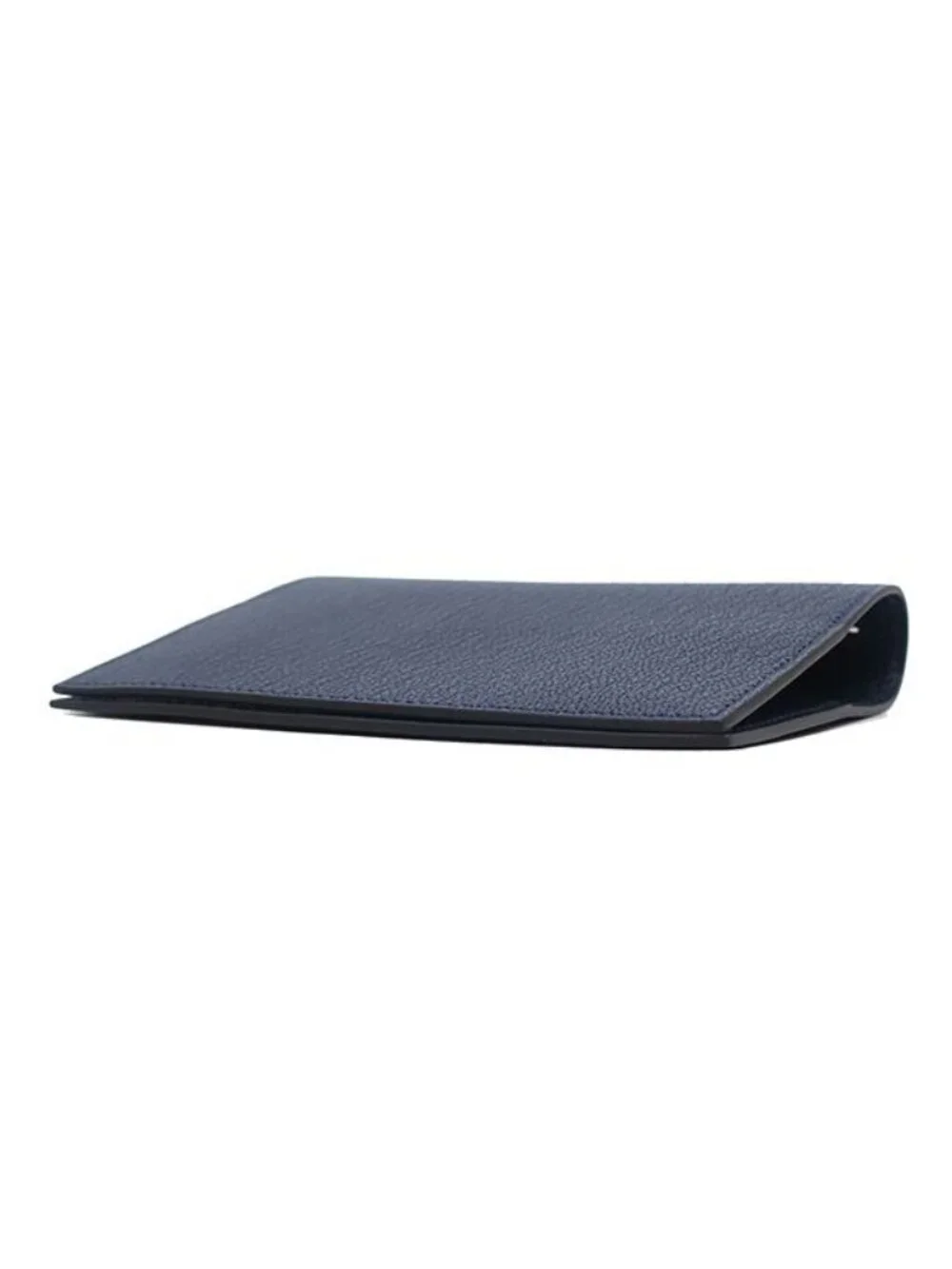 Hermes Notebook Cover Agenda GM Chevre Mysore Navy Silver